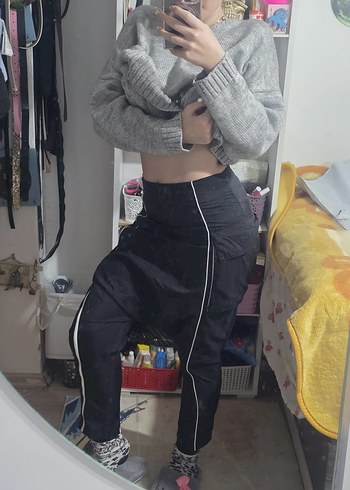 Gri Midi şalvar Eşofman Altı - Görsel 3