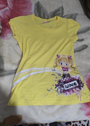 Sarı Baskılı, Kısa Kollu, Dar Kesim - Görsel 3