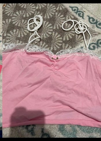 Dantel Detaylı Pembe Strappy Büstiyer - Görsel 4