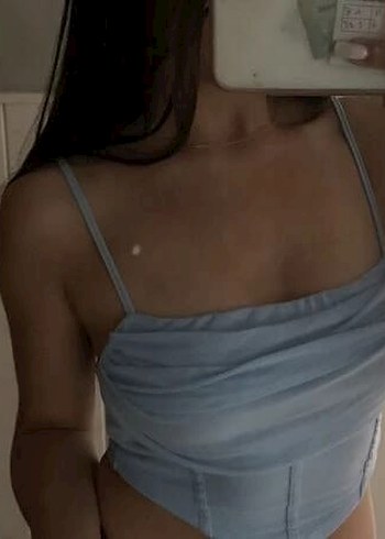 Mavi Kemerli İnce Askılı Bustiyer - Görsel 4