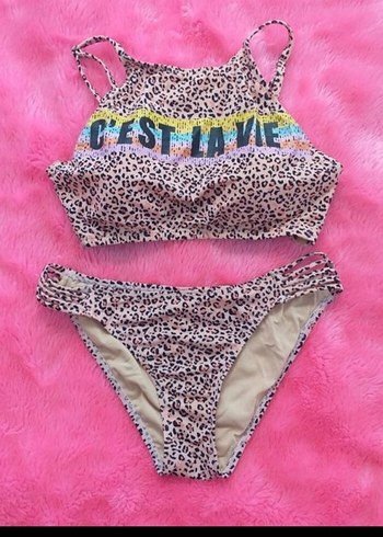 Penti Pembe Baskılı İp Askılı Bikini