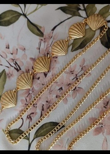 Altın Renkli Zincir Detaylı Vücut Zinciri - Görsel 6