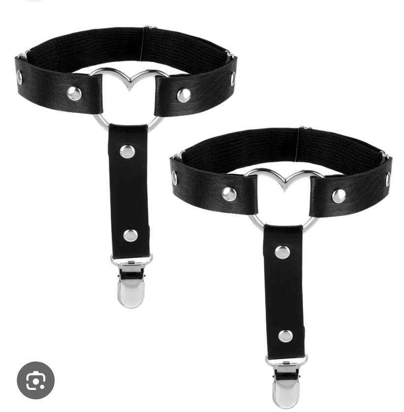 Tokalı Siyah Deri Punk Kadın Kemer - Görsel 3