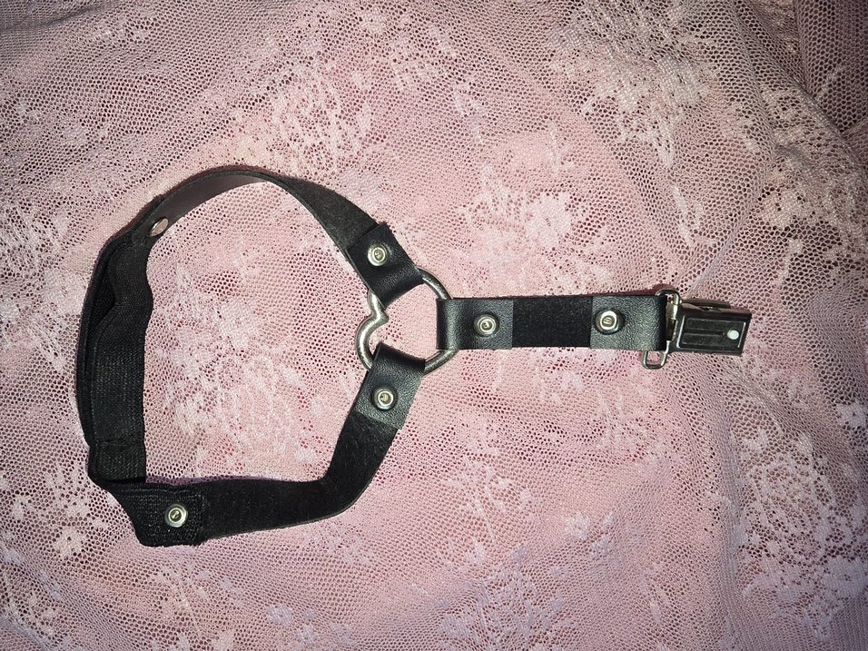 Tokalı Siyah Deri Punk Kadın Kemer - Görsel 5