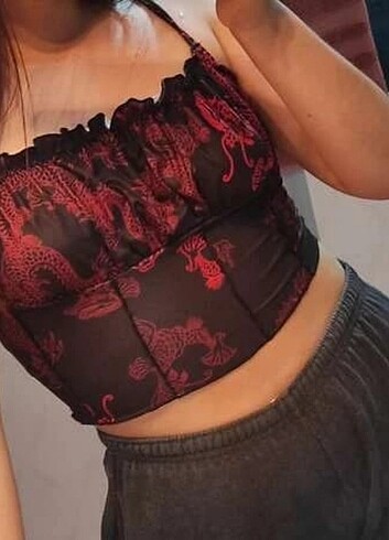 Sheinside ejderha crop