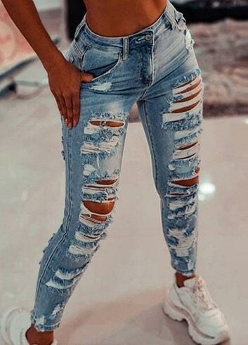 Koton yırtık kot jean