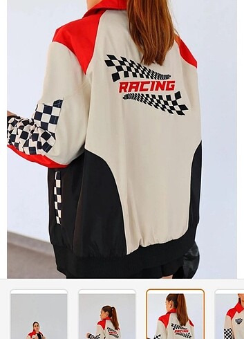 Zara motorcu racing ceket 