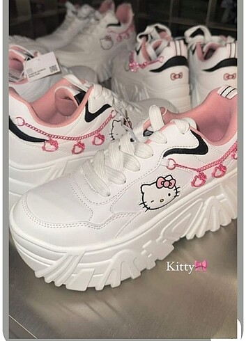 Hello kitty platform ayakkabı