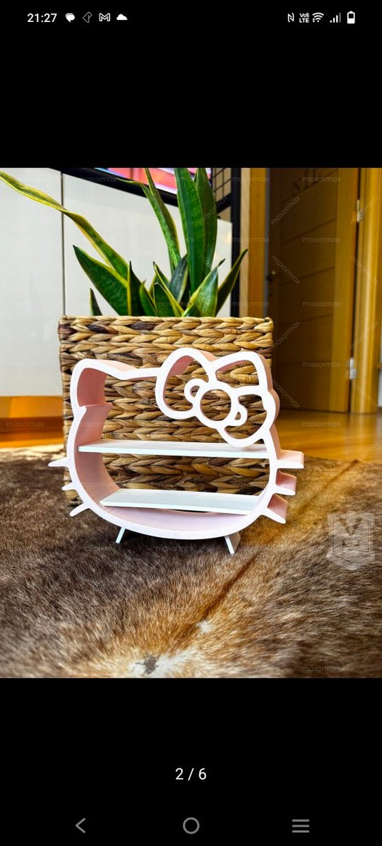 Pastel Pembe Çocuk Rafı - Görsel 2