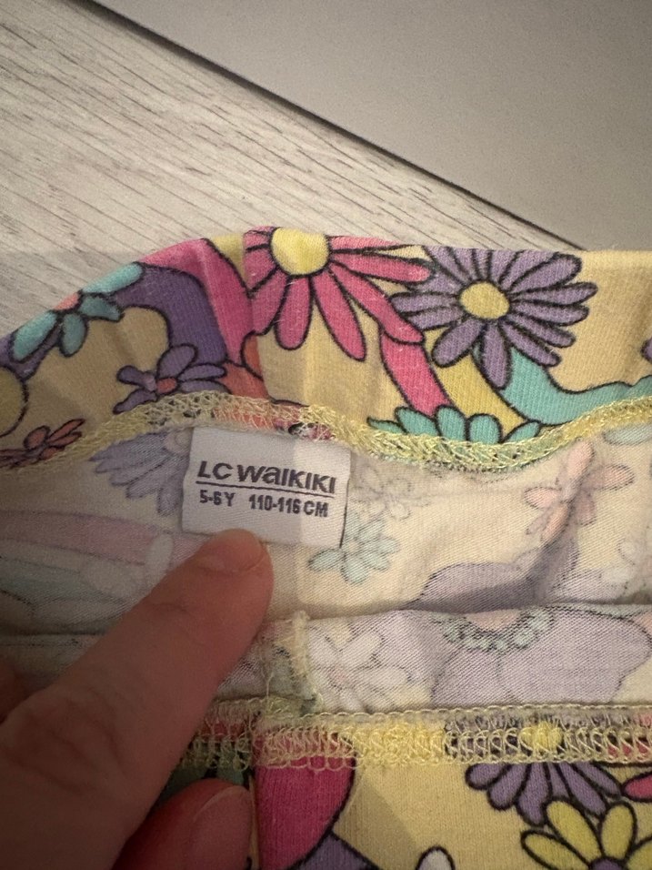 Baskılı Kız Taytları - Pamuklu, Elastik - Görsel 4