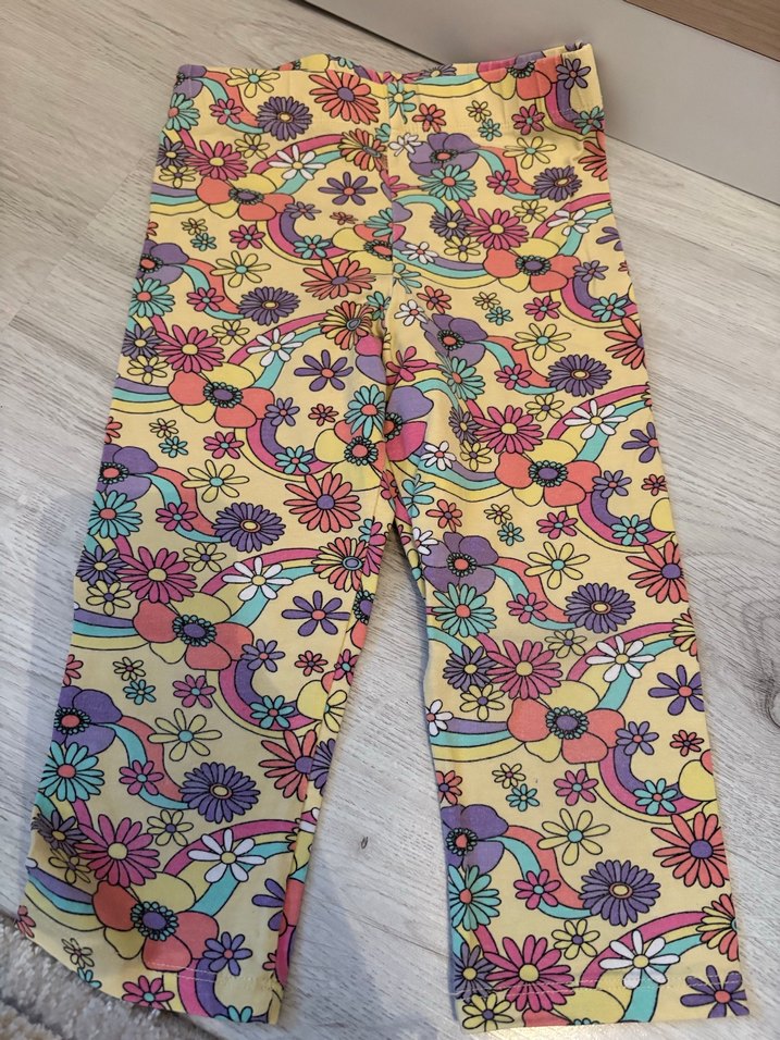 Baskılı Kız Taytları - Pamuklu, Elastik - Görsel 3