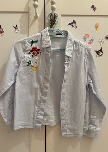 Nakışlı Pamuklu Uzun Kollu Bohem Gömlek - Görsel 2