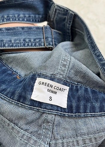 Salaş Kesim Lacivert Denim Tulum - Görsel 3