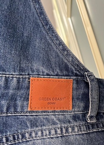 Salaş Kesim Lacivert Denim Tulum - Görsel 5