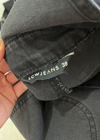 Siyah Denim Askılı Uzun Tulum - Görsel 6