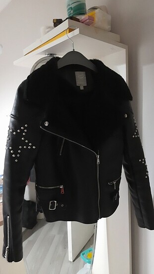 Deri ceket biker 
