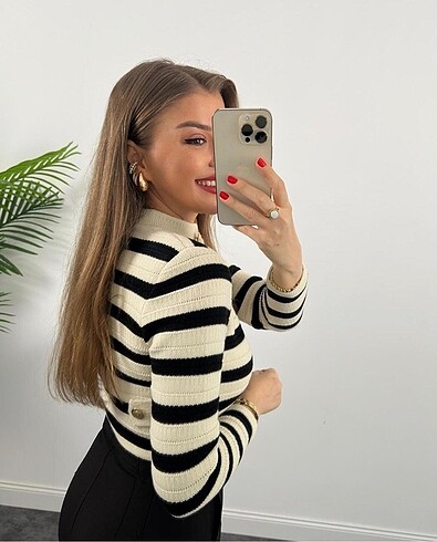 Zara Çizgili Hırka