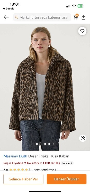 Massimo Dutti Leopar ceket
