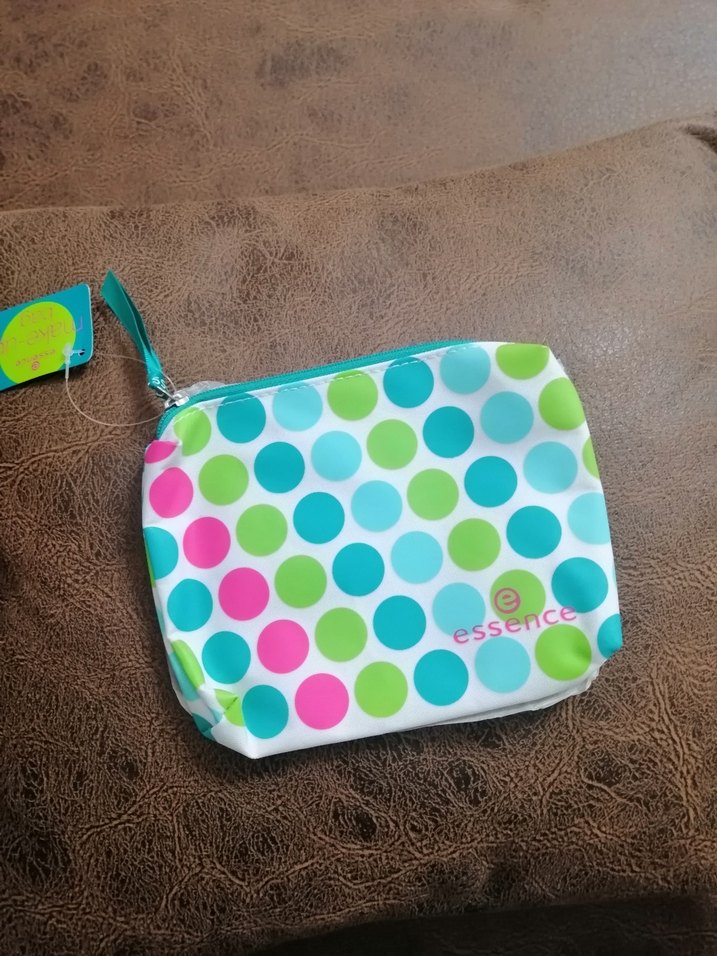 Renkli Puantiyeli Fermuarlı Makyaj Çantası - Görsel 4