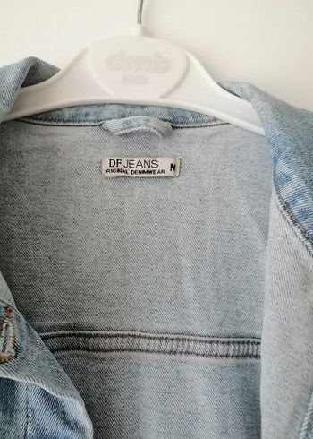 Gri Düğmeli Kadın Denim Ceket - Görsel 2