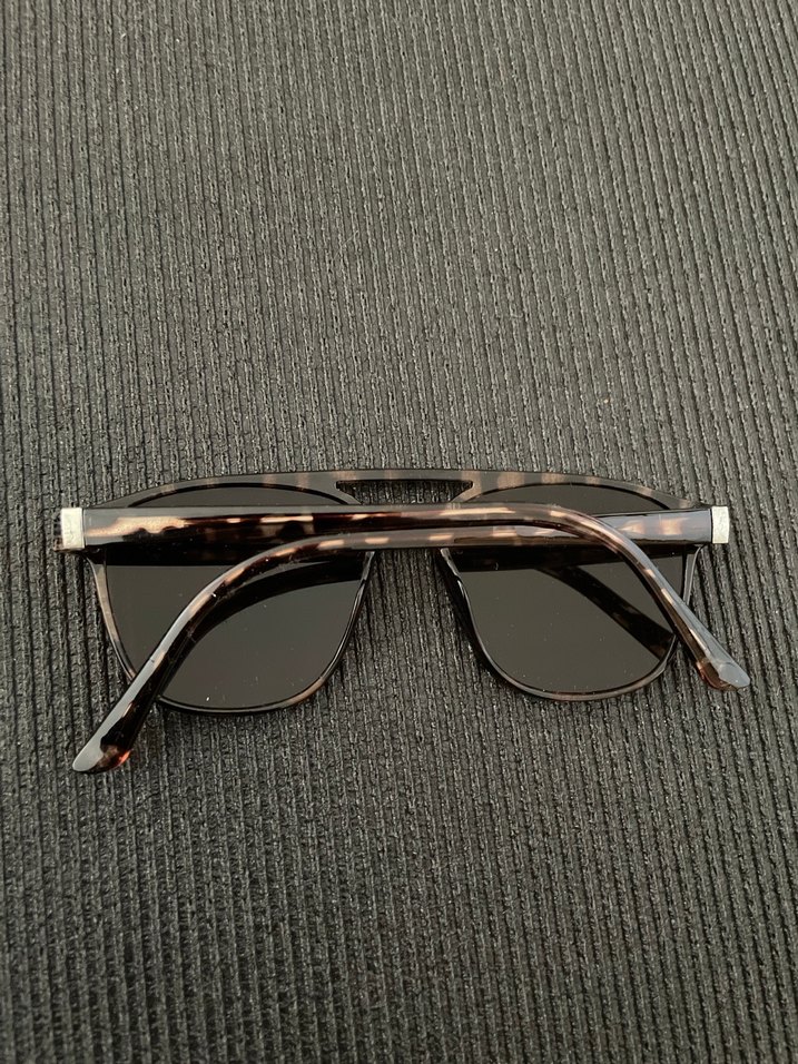 Kahverengi Transparan Unisex Güneş Gözlüğü - Görsel 2