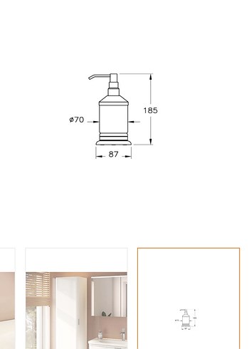 Metal ve Cam Sıvı Sabunluk - Görsel 2