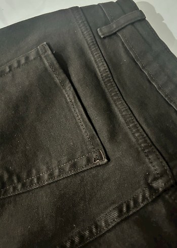 Kahverengi Süet Rahat Kesim Midi Kadın Jean - Görsel 8