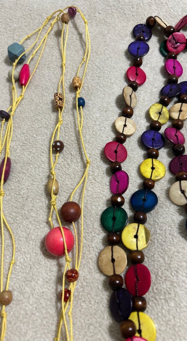 Renkli Boncuklu Uzun Bohem Kolye - Görsel 3