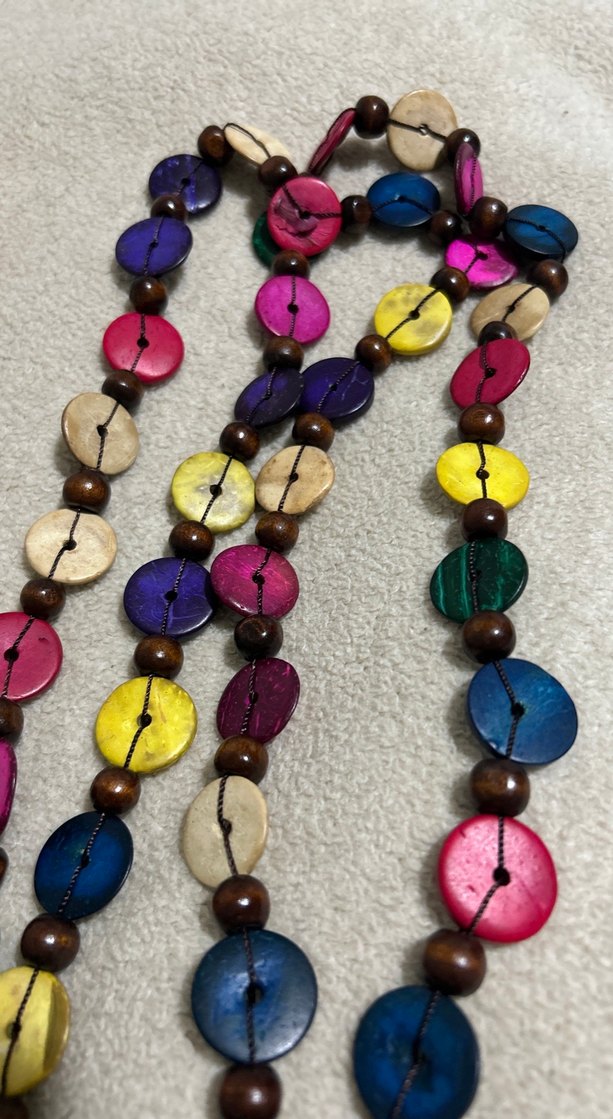 Renkli Boncuklu Uzun Bohem Kolye - Görsel 2