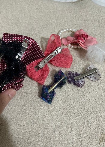 Renkli Desenli Çocuk Saç Tokaları ve Bantları - Görsel 7