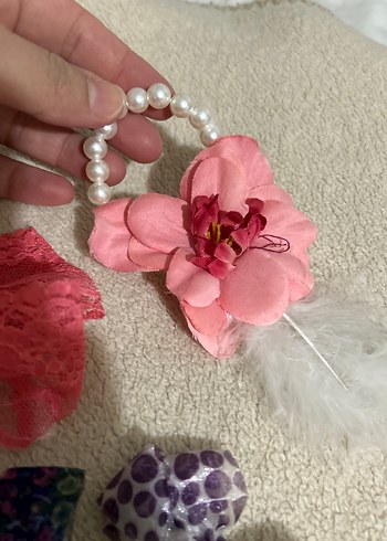 Renkli Desenli Çocuk Saç Tokaları ve Bantları - Görsel 5