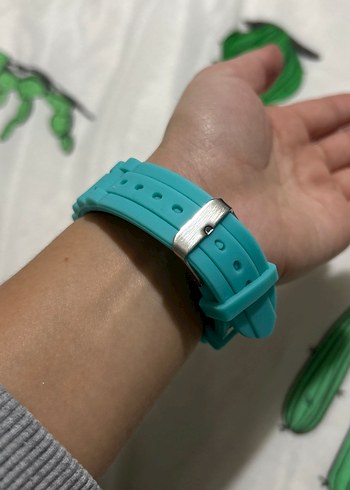 Turkuaz Kadın Kol Saati ve bileklikler - Görsel 4