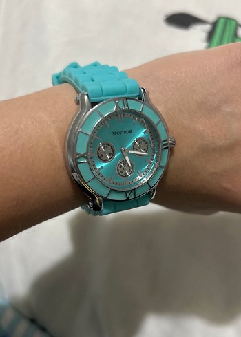 Turkuaz Kadın Kol Saati ve bileklikler - Görsel 5