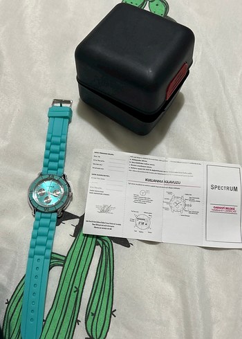 Turkuaz Kadın Kol Saati ve bileklikler - Görsel 6