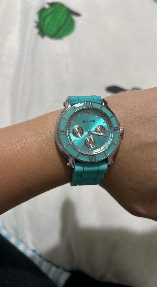 Turkuaz Kadın Kol Saati ve bileklikler - Görsel 2