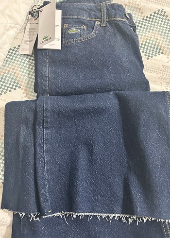 Lacoste Kadın Koyu Mavi Denim Jean - Görsel 5
