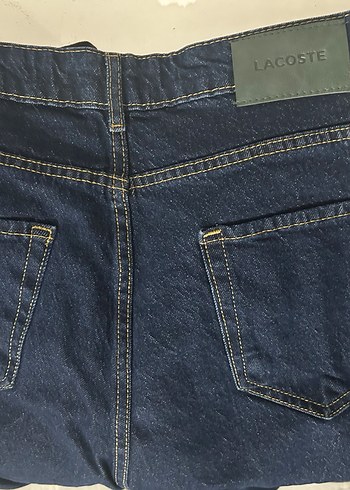 Lacoste Kadın Koyu Mavi Denim Jean - Görsel 3