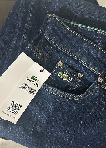 Lacoste Kadın Koyu Mavi Denim Jean - Görsel 4