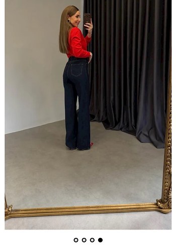 Lacoste Kadın Koyu Mavi Denim Jean - Görsel 8