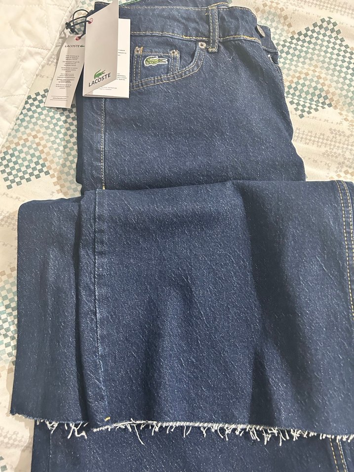 Lacoste Kadın Koyu Mavi Denim Jean - Görsel 5