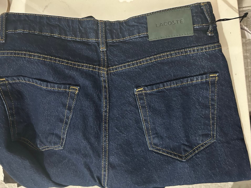 Lacoste Kadın Koyu Mavi Denim Jean - Görsel 3