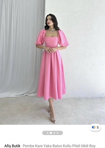 sıfır gibi pembe elbise - Görsel 5