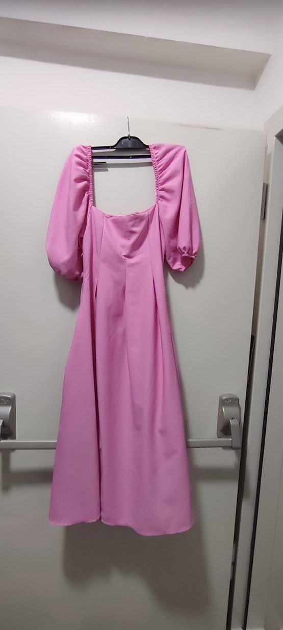 sıfır gibi pembe elbise - Görsel 2