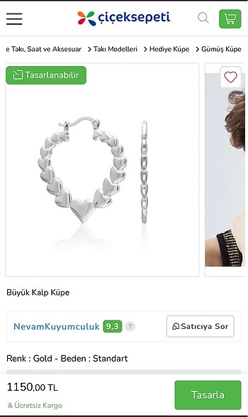 Kalp Küpe
