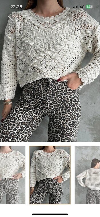 Bershka Delikli bluz