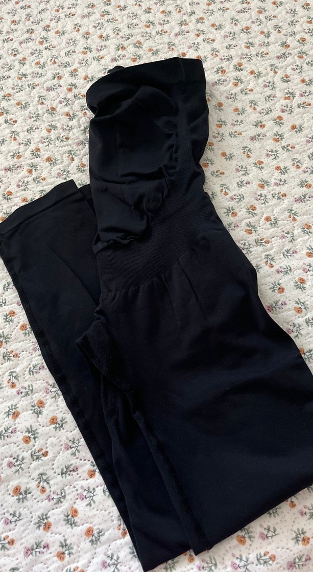 Siyah Drapeli Hamile Pantolonu - Görsel 2