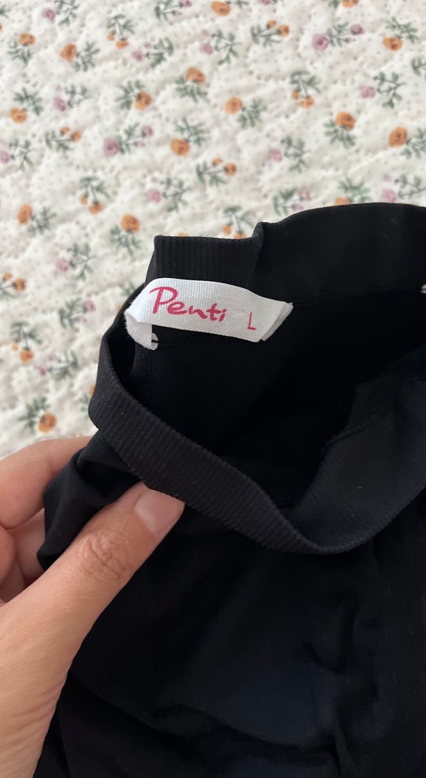 Siyah Drapeli Hamile Pantolonu - Görsel 3