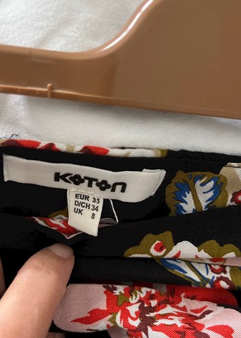 Çiçek Desenli Uzun Bohem Etek - Görsel 3