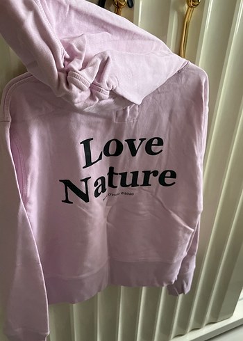 Pembe Kadın Oversize Sweatshirt - Görsel 2