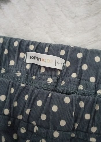 9 Yaş Beden gri Renk Gri Puantiyeli kız çocuk Pantolon
